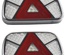 SVETILKA STOP LED PAR leva+desna 240x136mm 12 - 24V IP67 FUNKCIJE: pozicija, smerokaz, stop, osvetlitev tablice, meglenka, vzvratna vožnja; razdalja za montažo med luknjami: 152,5mm