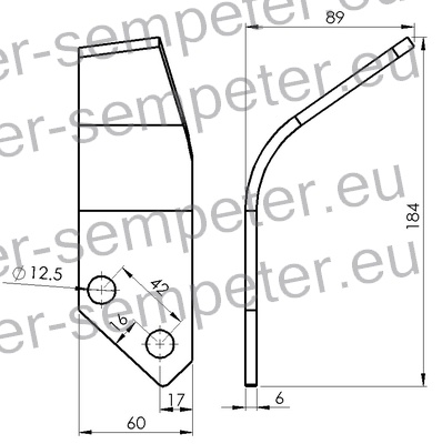 NOŽ FREZE LEVI TV TOMO VINKOVIĆ 830 NT