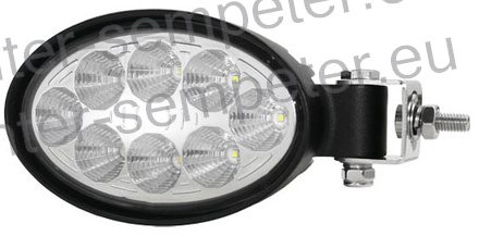 ŽAROMET LED 1500Lm DELOVNI OVALEN 177x65x90mm 24W bočna pritrditev 9 - 32V