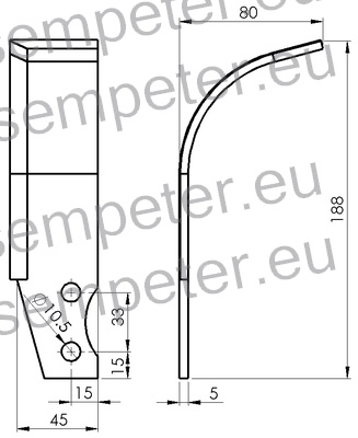 NOŽ FREZE LEVI GOLDONI
