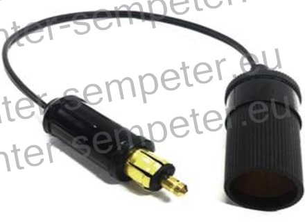 ADAPTER VŽIGALNIKA - VTIKAČA - VTIČNICE z kablom l=250mm - manjši vtikač - standardna vtičnica VŽIGALNIKA