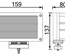 ŽAROMET LED 3100Lm DELOVEN MALI OGLAT 159x137x80 9 - 30V flood svetloba IP67 dolžina kabla 45cm