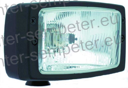 ŽAROMET SPREDNJI PRAVOKOTEN Z OHIŠJEM s pozicijo H4 in T4W 184x102x110 ZETOR