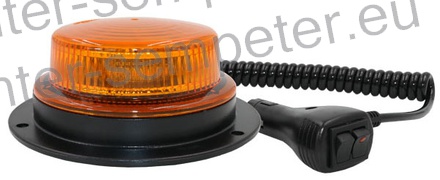 SVETILKA ROTACIJSKA LED magnetna 10 - 30V fi=130mm h=52mm IP67 8 načinov delovanja
