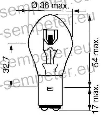ŽARNICA 24V 40/45W BA20D